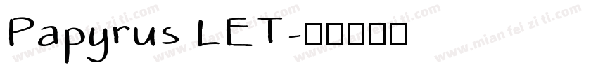 Papyrus LET字体转换